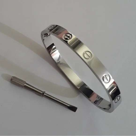 NEW Generic Love Bangle Bracelet with Screwdriver in Silver